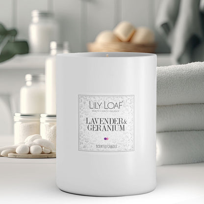 Lavender & Geranium Soy Wax Candle