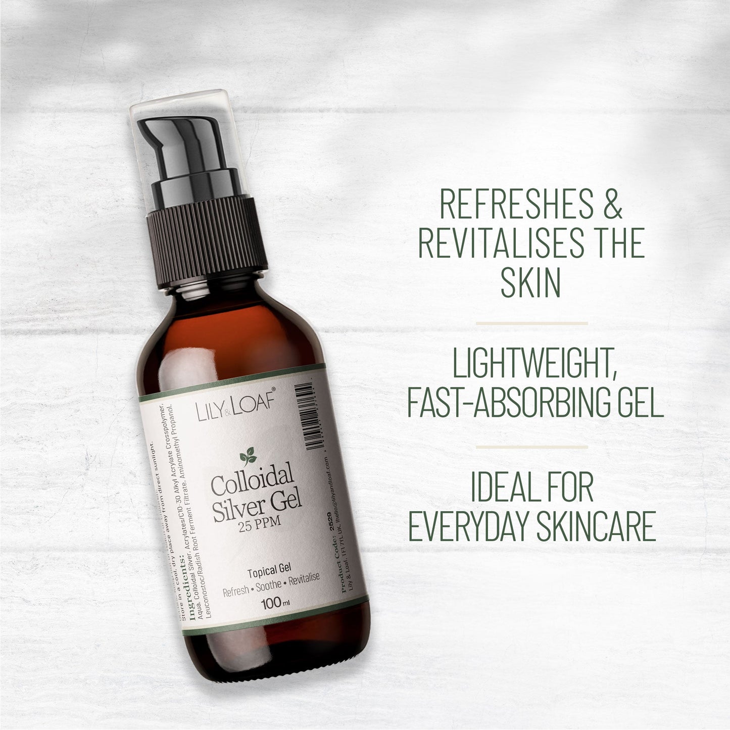 Colloidal Silver Gel 25 PPM