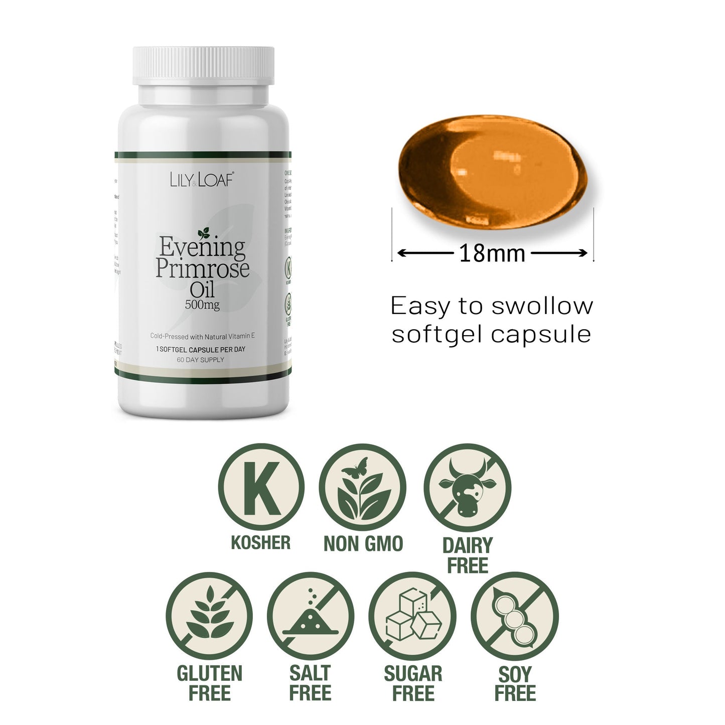 Evening Primrose Oil 500mg with Natural Vitamin E