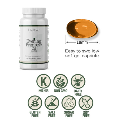 Evening Primrose Oil 500mg with Natural Vitamin E