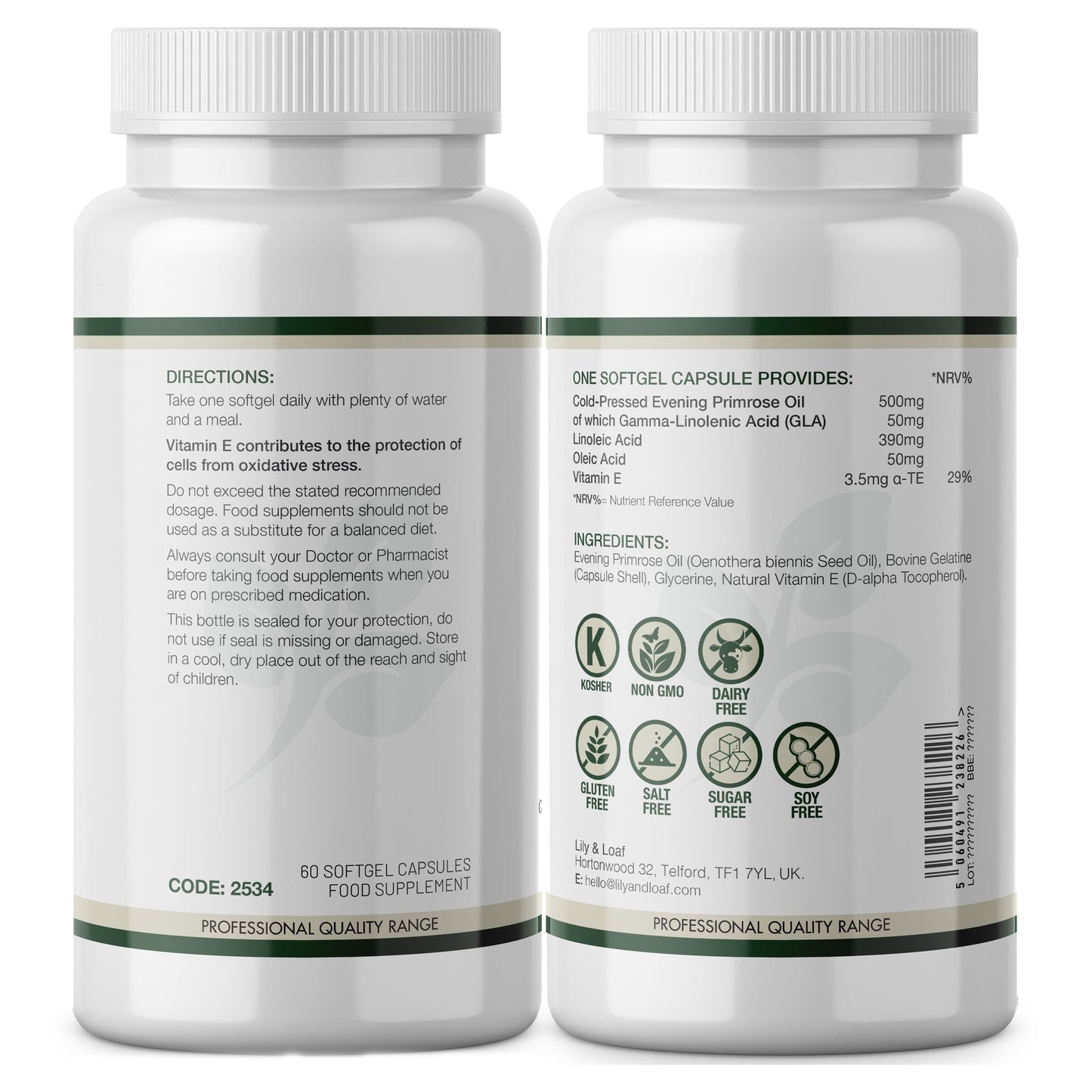 Evening Primrose Oil 500mg with Natural Vitamin E