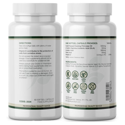 Evening Primrose Oil 500mg with Natural Vitamin E