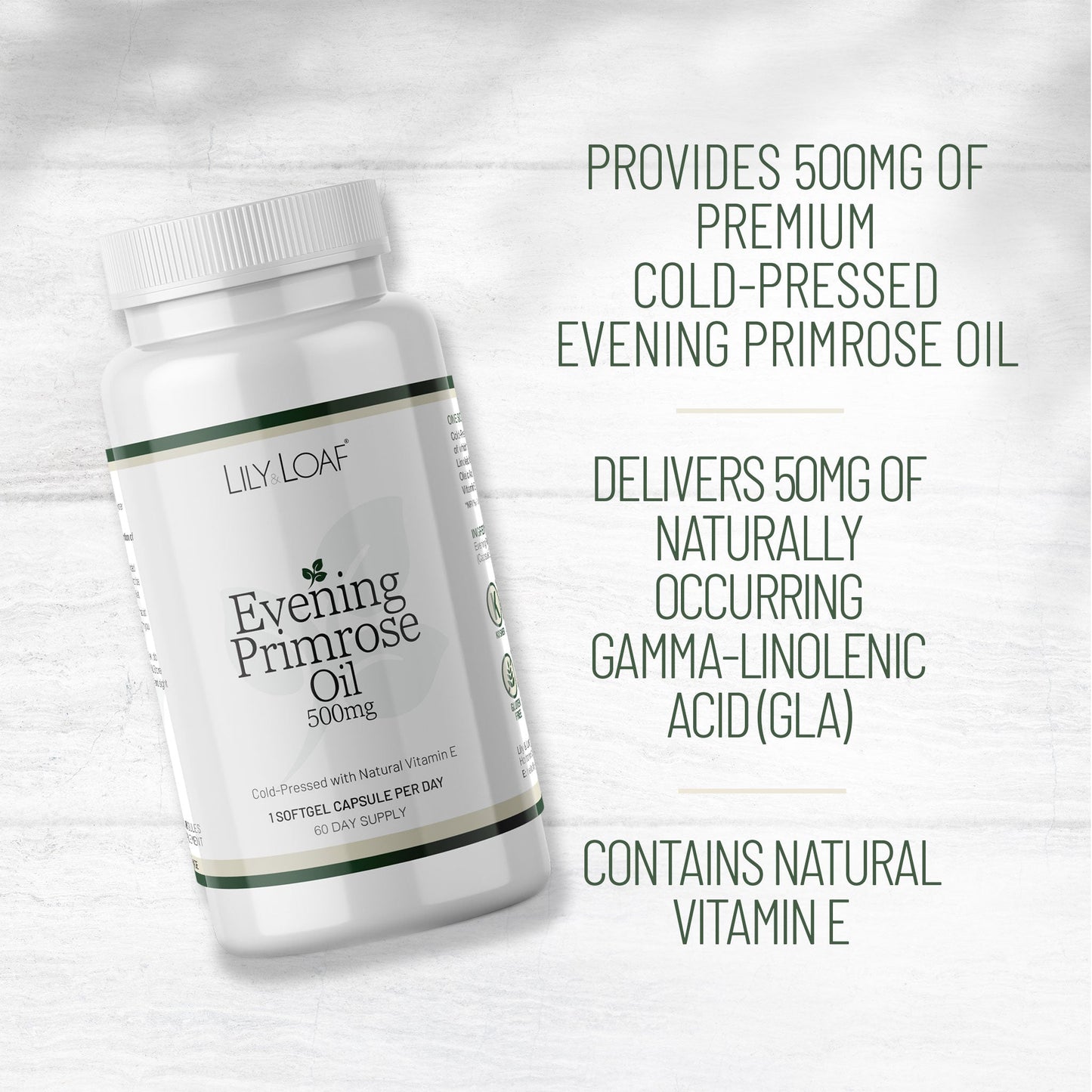 Evening Primrose Oil 500mg with Natural Vitamin E