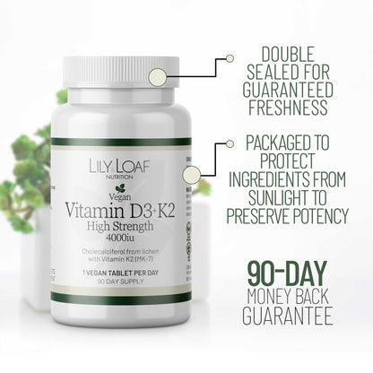 Vitamin D3 + K2 High Strength